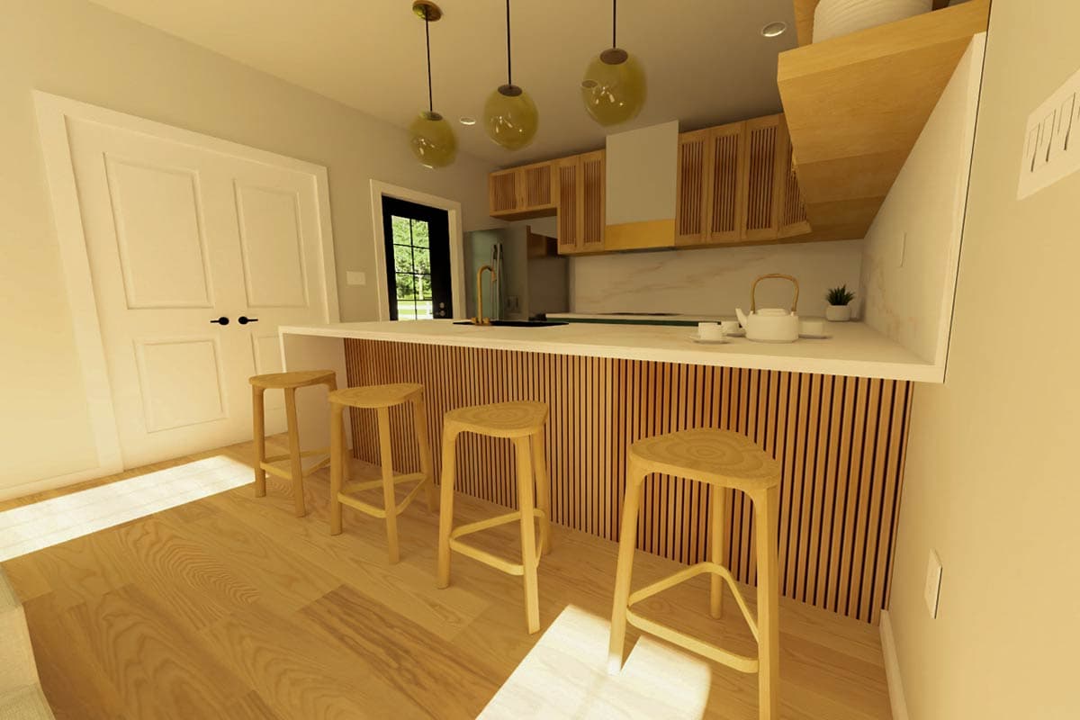 Plan 67844MG: Compact Lake House Plan with Home Office or Flex Space - 850 Sq Ft - Image #8