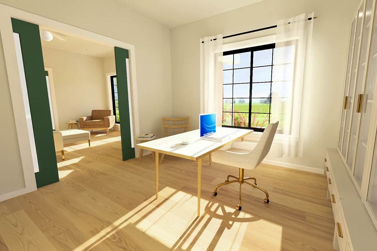 Plan 67844MG: Compact Lake House Plan with Home Office or Flex Space - 850 Sq Ft - Image #14