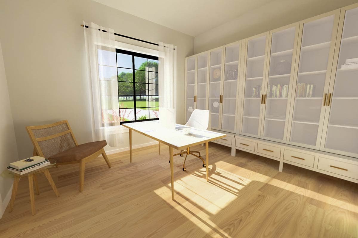 Plan 67844MG: Compact Lake House Plan with Home Office or Flex Space - 850 Sq Ft - Image #15