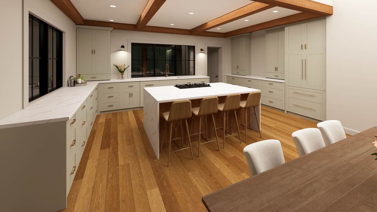 Plan 865025SHW: Modern Farmhouse with Angled Garage and Two-Story Great Room - Image #14 - Country, Farmhouse, Modern Farmhouse, Ranch, Traditional, Transitional