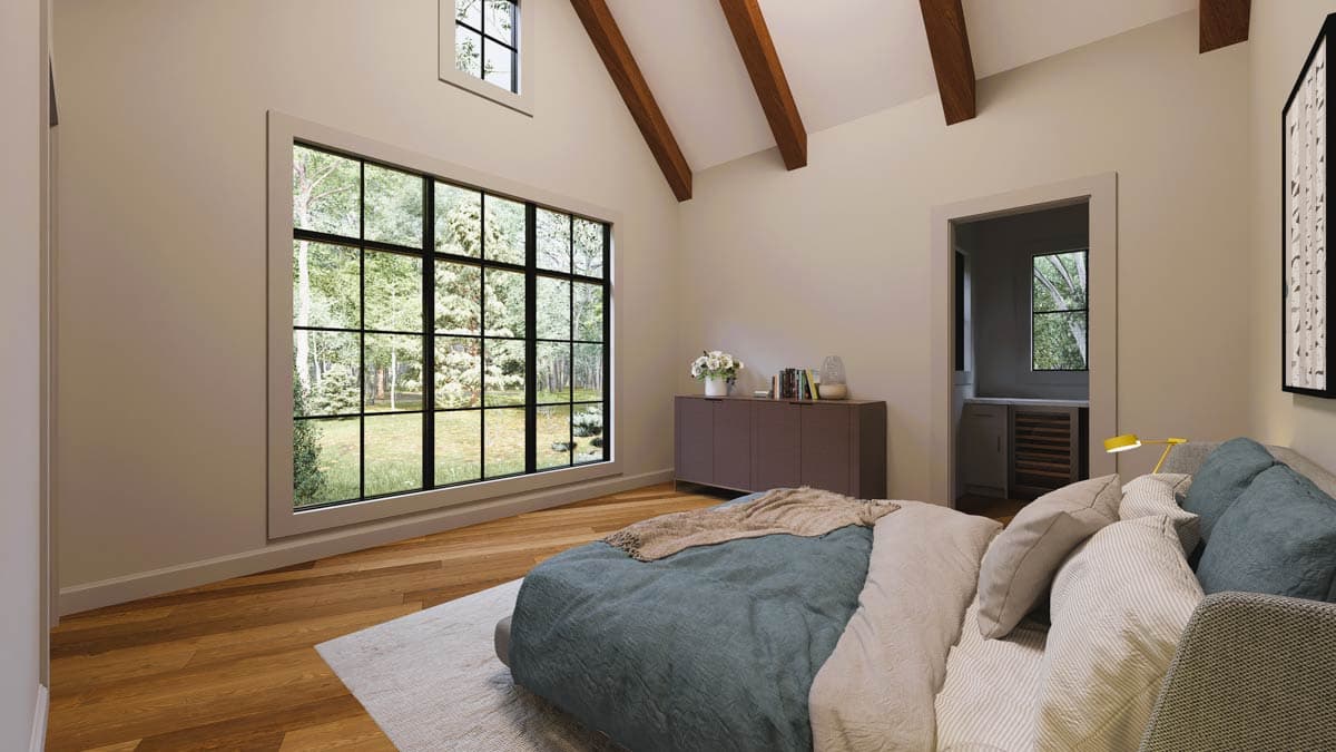 Plan 865025SHW: Modern Farmhouse with Angled Garage and Two-Story Great Room - Image #17 - Country, Farmhouse, Modern Farmhouse, Ranch, Traditional, Transitional