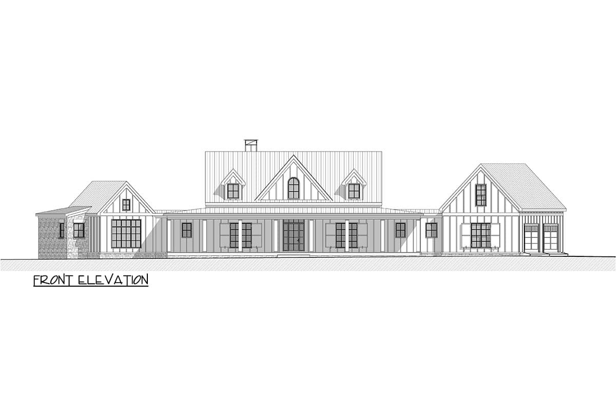 Plan 865025SHW: Modern Farmhouse with Angled Garage and Two-Story Great Room - Image #21 - Country, Farmhouse, Modern Farmhouse, Ranch, Traditional, Transitional