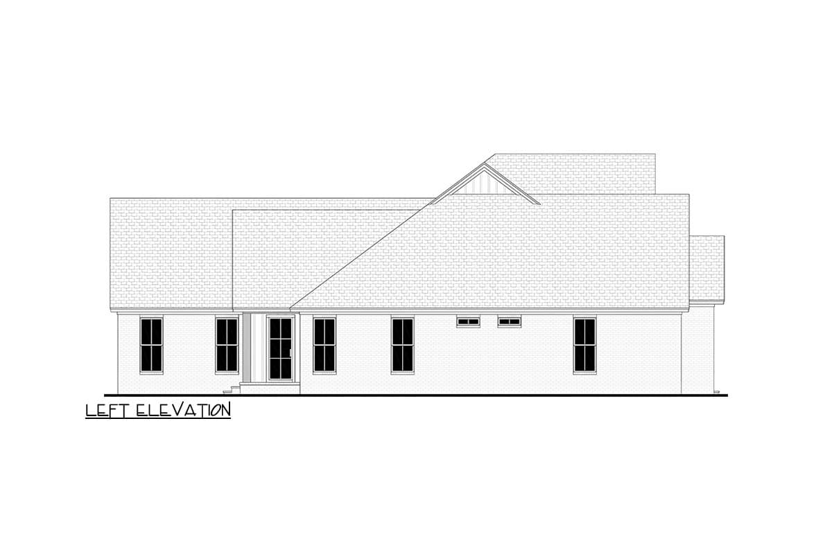 Plan 52006HZ: 4-Bed Modern Farmhouse Plan with Optionally Finished Bonus Room Above - 3354 Sq Ft - Image #6 - Country, Modern Farmhouse, New American