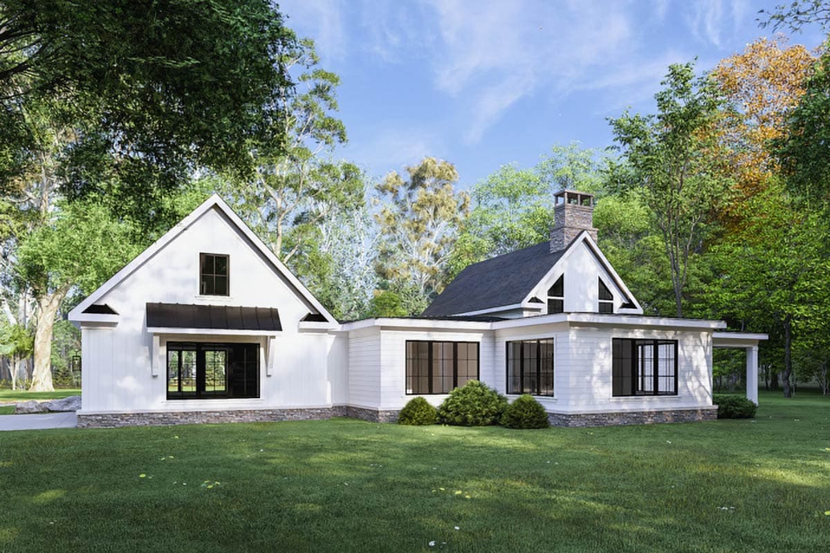 Plan 865026SHW: 3 Bed Modern Farmhouse Plan with Oversized Wrap-Around Porch - 2262 Sq Ft - Image #5 - Modern Farmhouse, Transitional