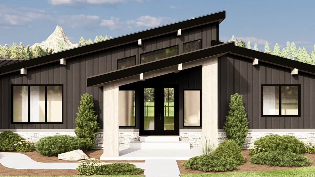 Plan 135359GRA: Contemporary Mountain House Plan with Finished Lower Level - 3336 Sq Ft - Image #8 - Contemporary, Mountain