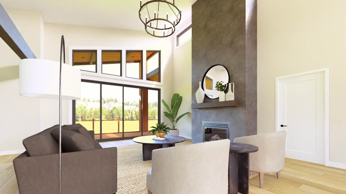 Plan 135359GRA: Contemporary Mountain House Plan with Finished Lower Level - 3336 Sq Ft - Image #9 - Contemporary, Mountain