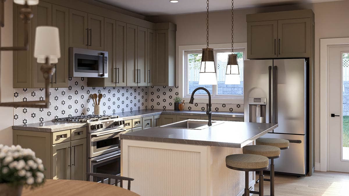 Plan 623518DJ: Single-Story Modern Farmhouse Plan with Open Concept ...
