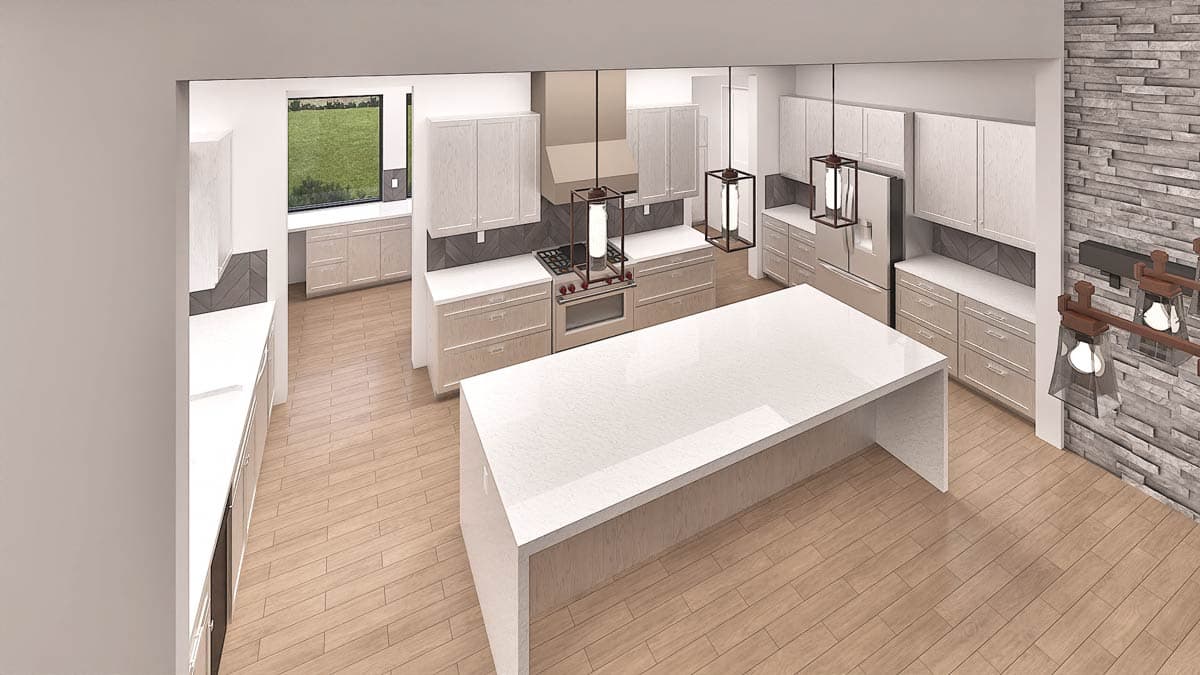 Plan 307747RAD: Contemporary One-Story Home Plan with Scullery and Home Office - Image #11 - Contemporary, Modern