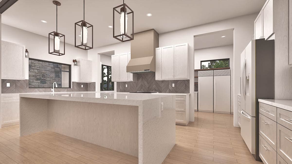 Plan 307747RAD: Contemporary One-Story Home Plan with Scullery and Home Office - Image #15 - Contemporary, Modern
