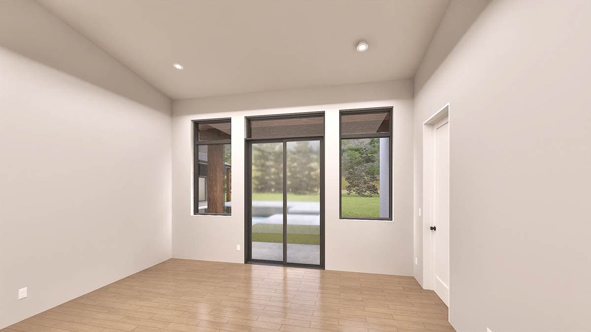 Plan 307747RAD: Contemporary One-Story Home Plan with Scullery and Home Office - Image #12 - Contemporary, Modern
