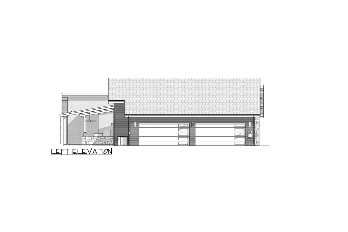 Plan 307747RAD: Contemporary One-Story Home Plan with Scullery and Home Office - Image #21 - Contemporary, Modern