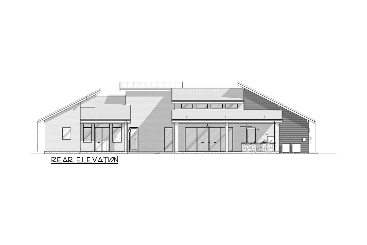 Plan 307747RAD: Contemporary One-Story Home Plan with Scullery and Home Office - Image #19 - Contemporary, Modern