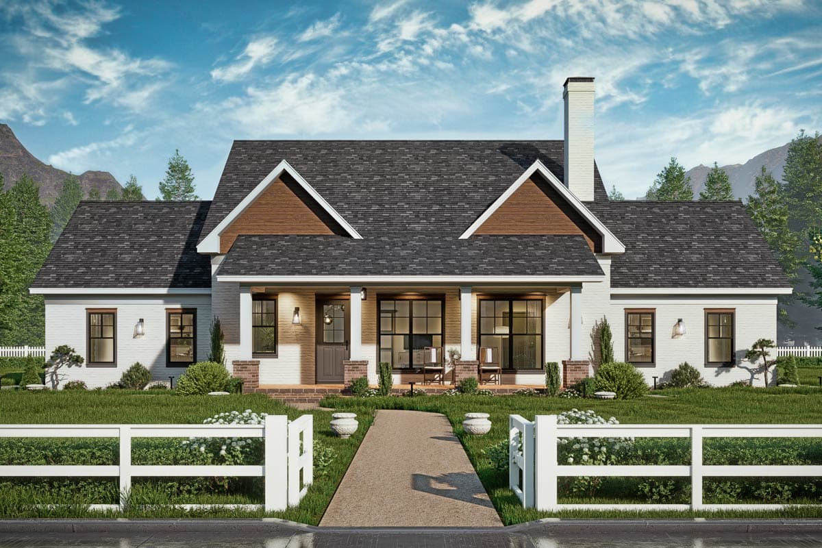 Plan 25890GE: 3-Bed Modern Farmhouse Plan with Jack & Jill Bathroom - 1682 sq Ft - Image #12 - Farmhouse, Modern Farmhouse