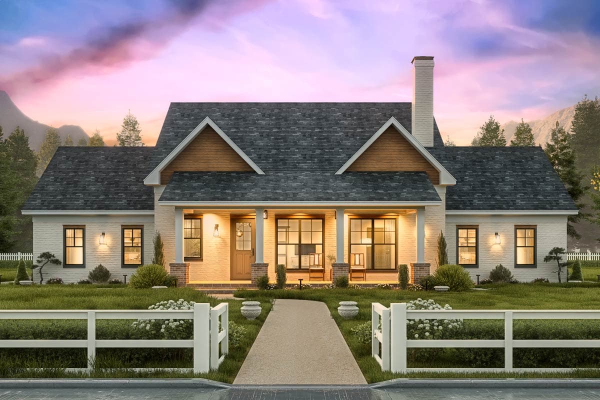 Plan 25890GE: 3-Bed Modern Farmhouse Plan with Jack & Jill Bathroom - 1682 sq Ft - Image #18 - Farmhouse, Modern Farmhouse