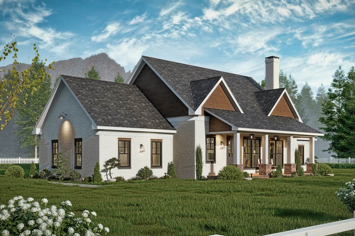 Plan 25890GE: 3-Bed Modern Farmhouse Plan with Jack & Jill Bathroom - 1682 sq Ft - Image #13 - Farmhouse, Modern Farmhouse