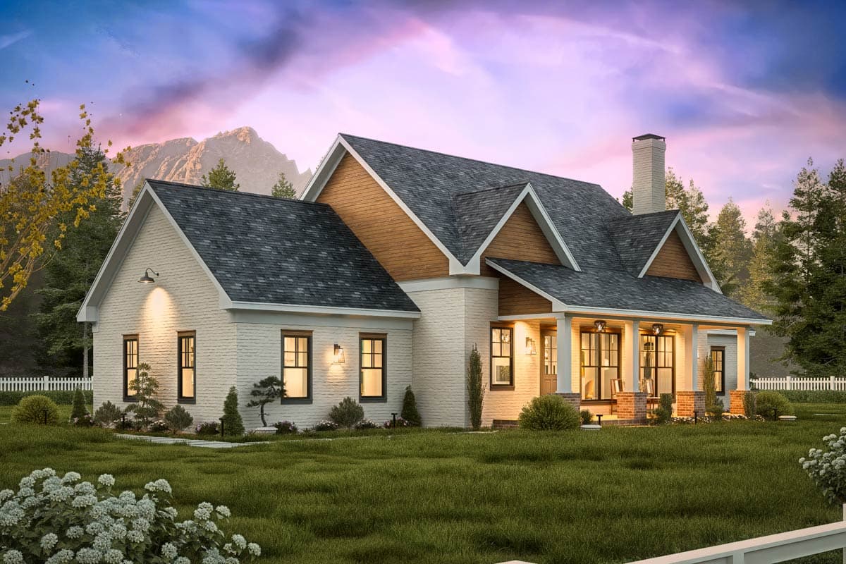 Plan 25890GE: 3-Bed Modern Farmhouse Plan with Jack & Jill Bathroom - 1682 sq Ft - Image #19 - Farmhouse, Modern Farmhouse
