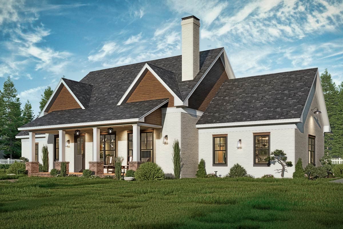 Plan 25890GE: 3-Bed Modern Farmhouse Plan with Jack & Jill Bathroom - 1682 sq Ft - Image #17 - Farmhouse, Modern Farmhouse