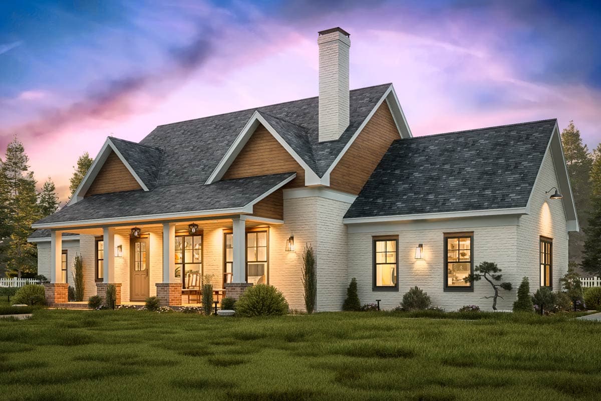Plan 25890GE: 3-Bed Modern Farmhouse Plan with Jack & Jill Bathroom - 1682 sq Ft - Image #20 - Farmhouse, Modern Farmhouse