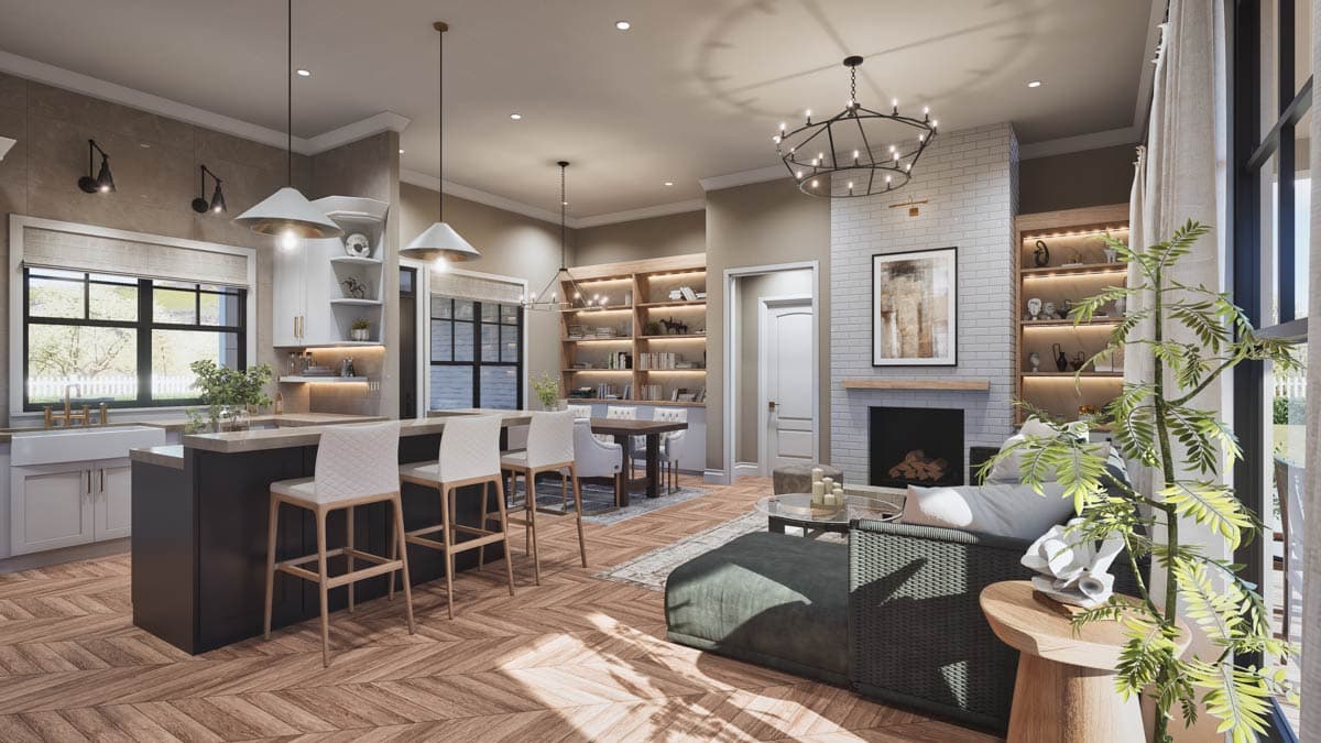 Plan 25890GE: 3-Bed Modern Farmhouse Plan with Jack & Jill Bathroom - 1682 sq Ft - Image #22 - Farmhouse, Modern Farmhouse
