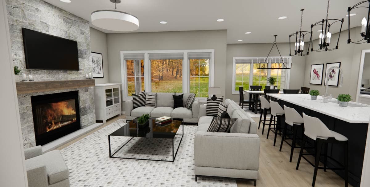 Plan 140012RK: 2224 Sq Ft Craftsman House Plan with Main Level Primary Suite and Loft - Image #14 - Craftsman, Traditional