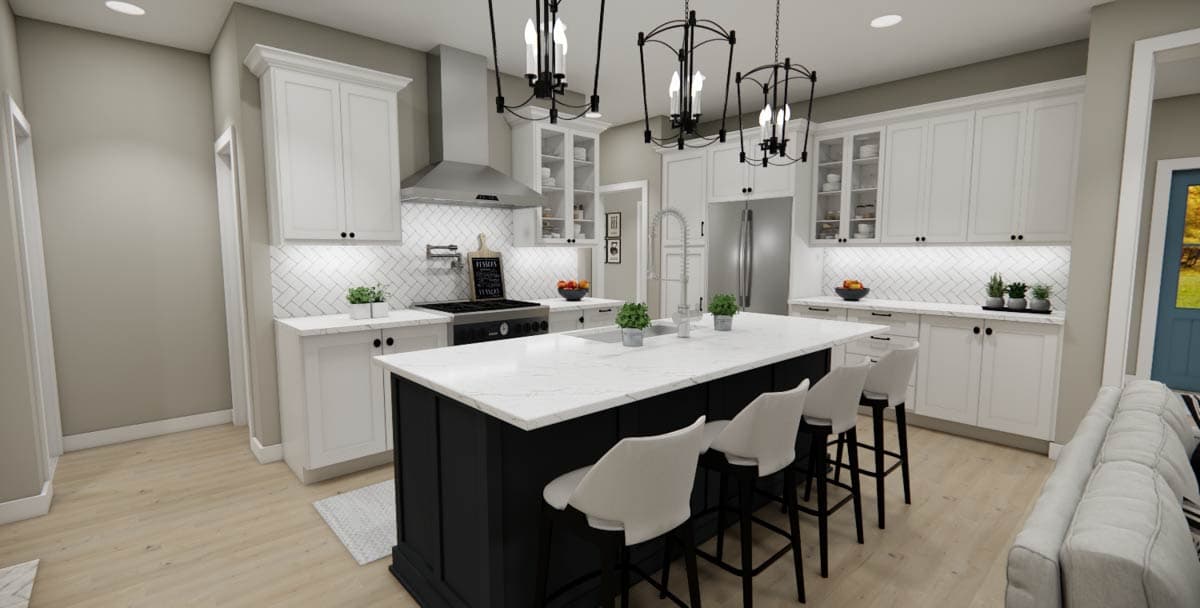 Plan 140014RK: Traditional 4 Bed House Plan with Main Level Primary and Covered Porches - Image #19 - Traditional