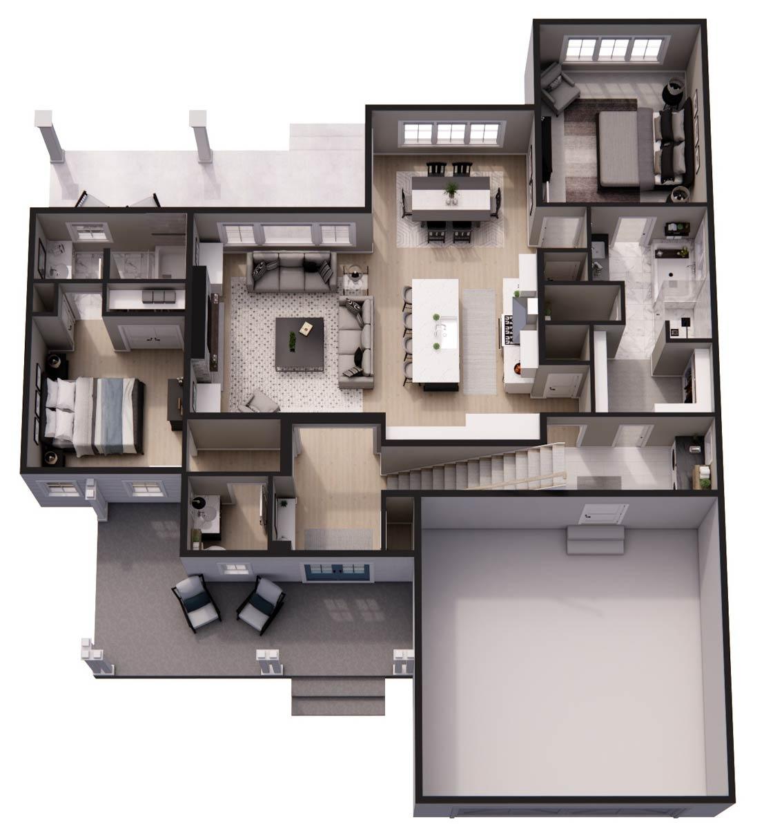 Plan 140021RK: Craftsman House Plan: 5 Beds, Bonus Room, and Dual Porches - Image #54 - Craftsman, New American, Traditional