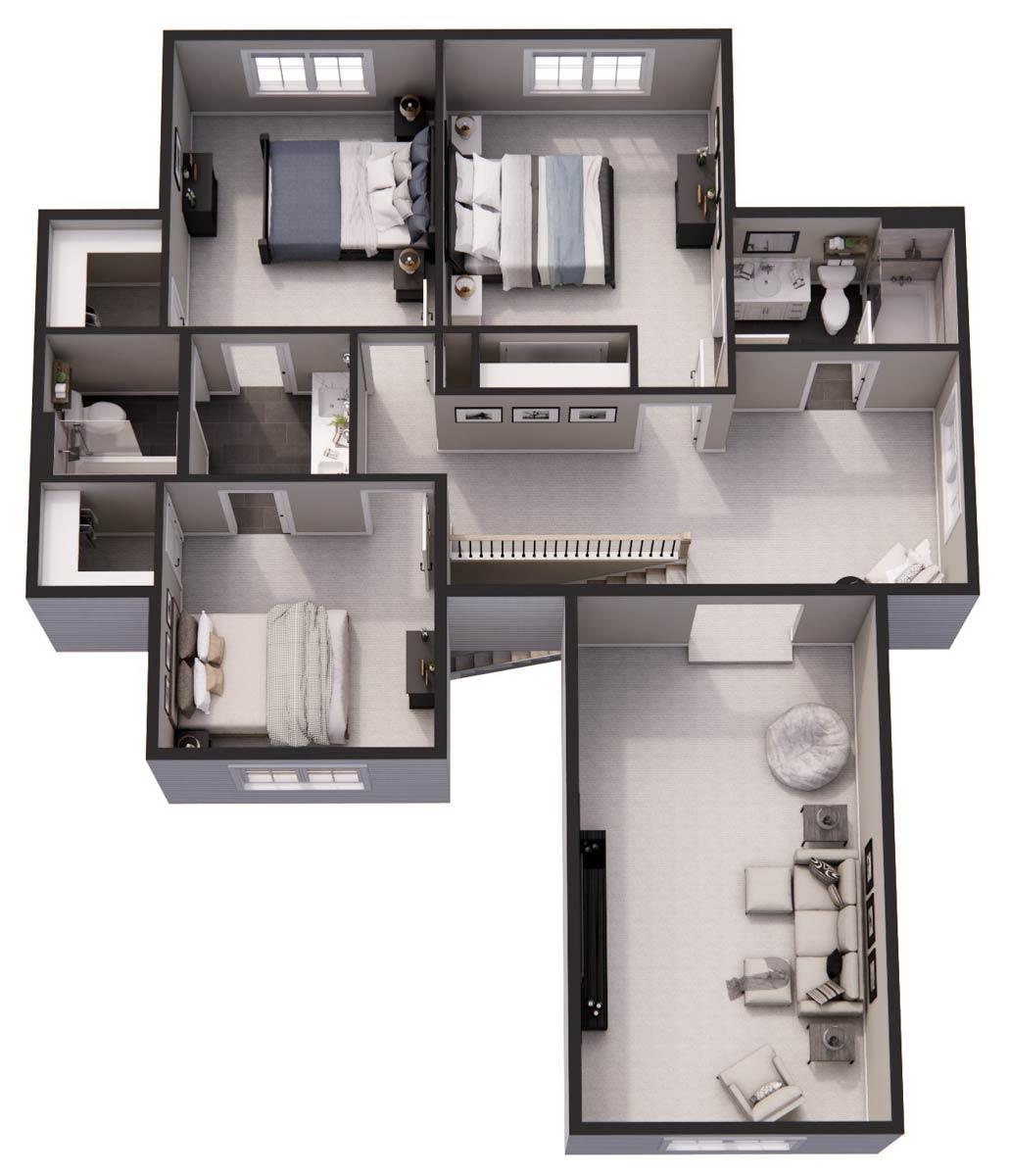 Plan 140021RK: Craftsman House Plan: 5 Beds, Bonus Room, and Dual Porches - Image #55 - Craftsman, New American, Traditional