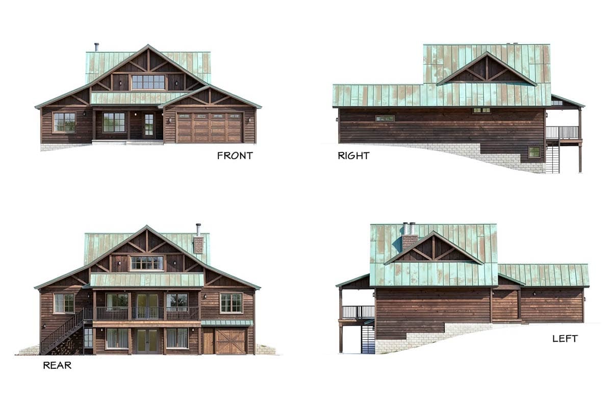 Plan 28951JJ: Modern Farmhouse-Style Lake House Plan with Loft and Walkout Basement - 2000 Sq Ft - Image #15 - Craftsman, Modern Farmhouse, New American, Traditional
