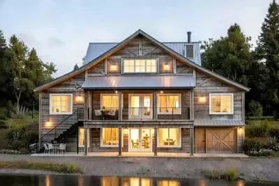 Modern Farmhouse-Style Lake House Plan with Loft and Walkout Basement - 2000 Sq Ft
