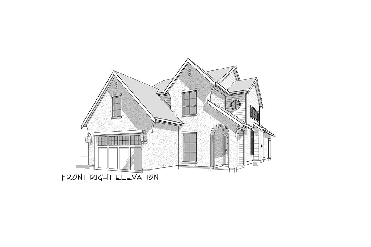Plan 270118AF: 2-Story Transitional-Style European Cottage Plan with 1st Floor Master - 2470 Sq Ft - Image #28 - Contemporary, Cottage, European, Transitional