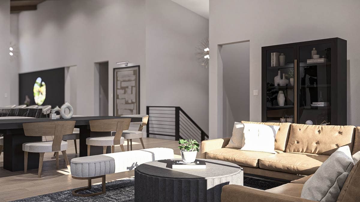 Plan 623519DJ: Single-Story Modern House Plan with Home Office - 2613 Sq Ft - Image #13 - Mid Century Modern, Modern