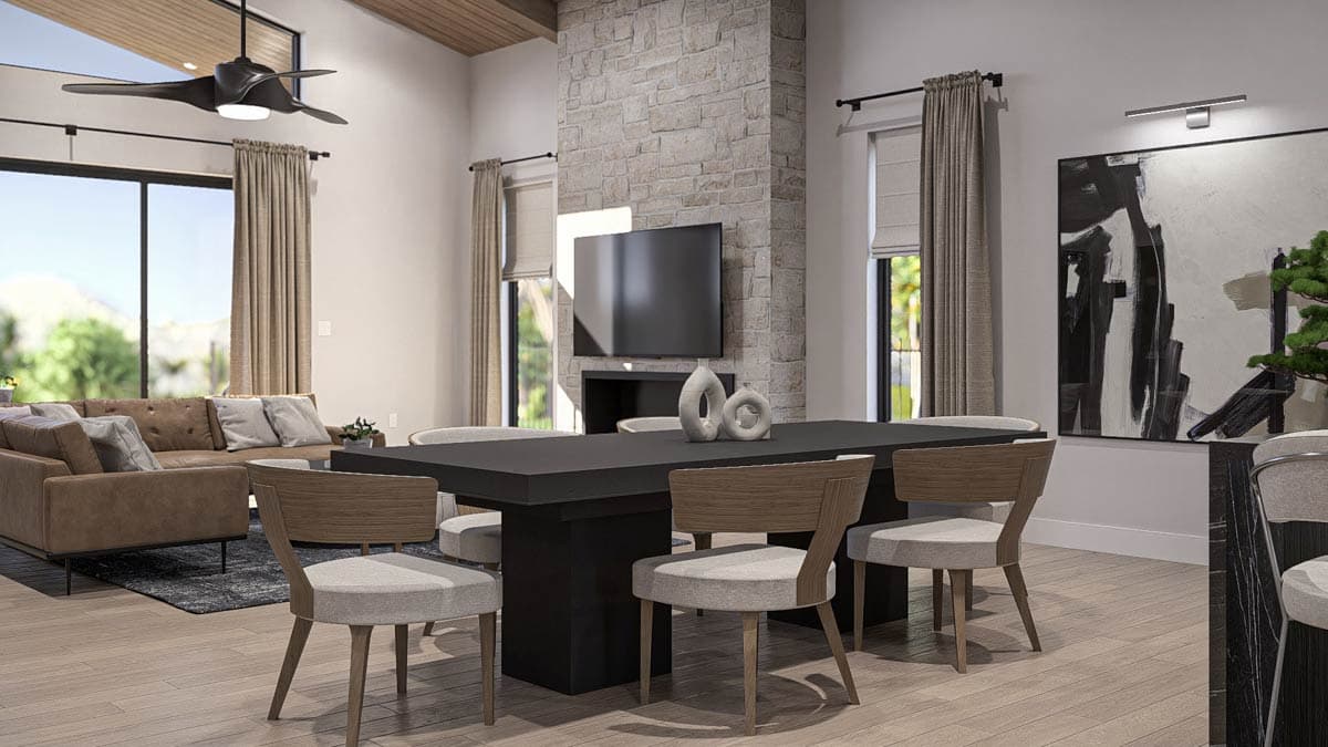 Plan 623519DJ: Single-Story Modern House Plan with Home Office - 2613 Sq Ft - Image #16 - Mid Century Modern, Modern