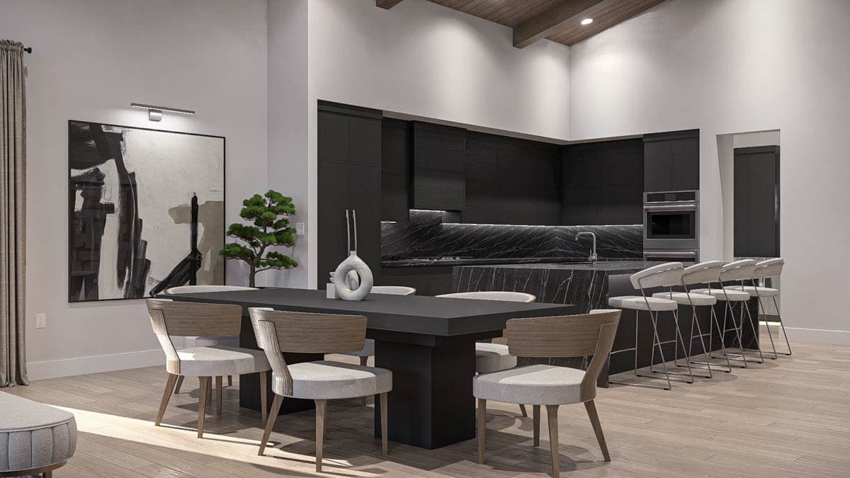 Plan 623519DJ: Single-Story Modern House Plan with Home Office - 2613 Sq Ft - Image #18 - Mid Century Modern, Modern