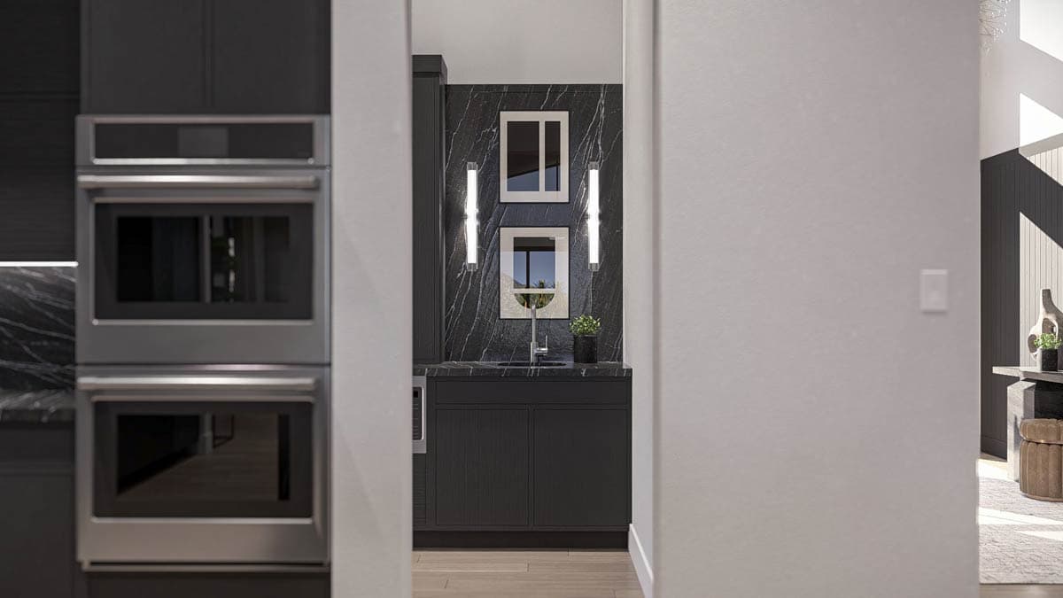 Plan 623519DJ: Single-Story Modern House Plan with Home Office - 2613 Sq Ft - Image #19 - Mid Century Modern, Modern