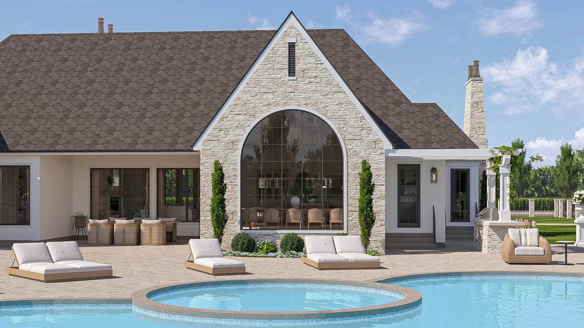 Plan 623520DJ: 3-Bedroom European-Style House Plan with  Loft and Home Office - 4589 Sq Ft - Image #11 - European