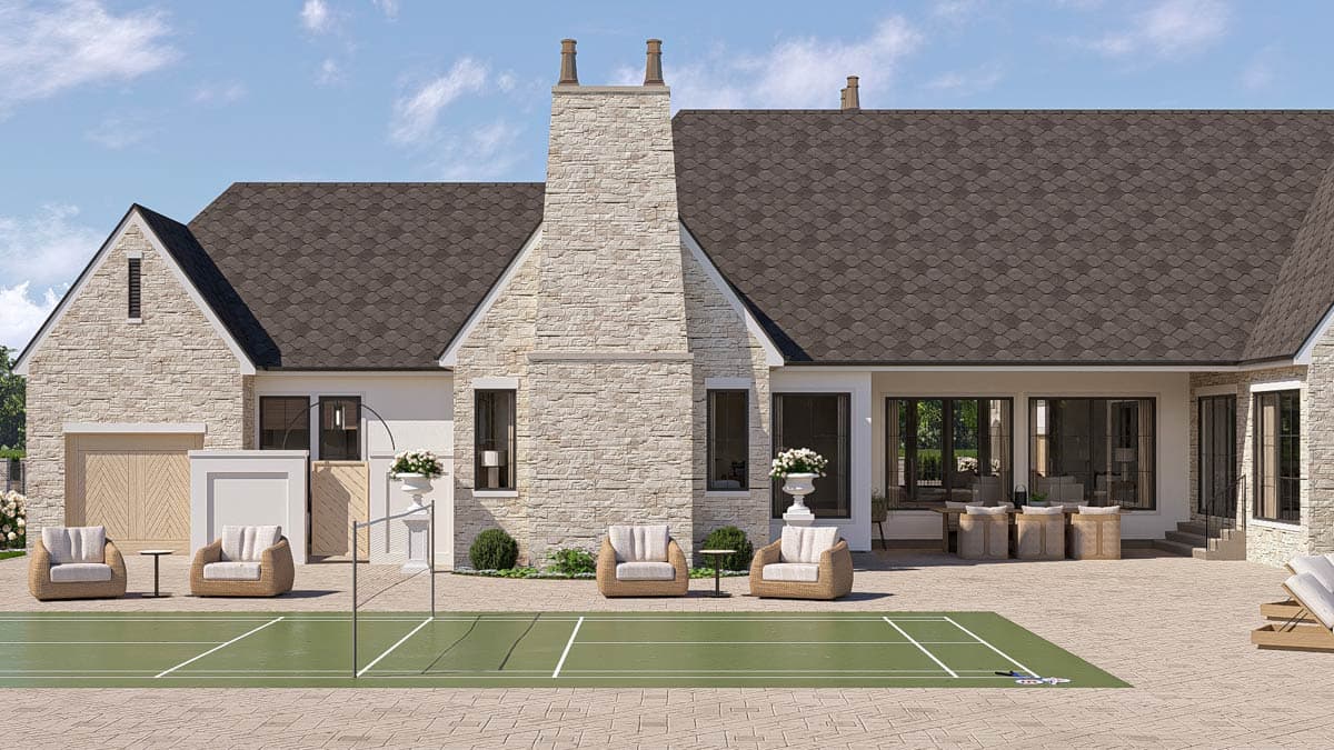 Plan 623520DJ: 3-Bedroom European-Style House Plan with  Loft and Home Office - 4589 Sq Ft - Image #14 - European
