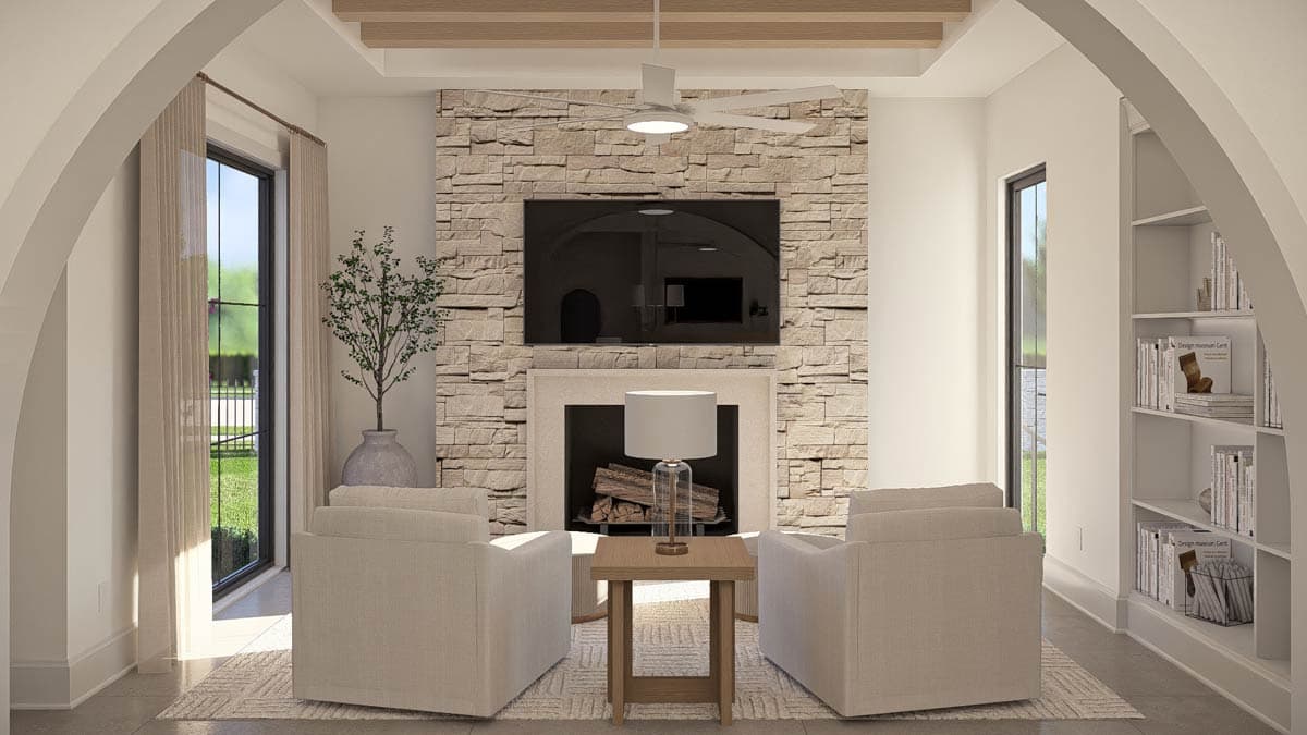 Plan 623520DJ: 3-Bedroom European-Style House Plan with  Loft and Home Office - 4589 Sq Ft - Image #24 - European