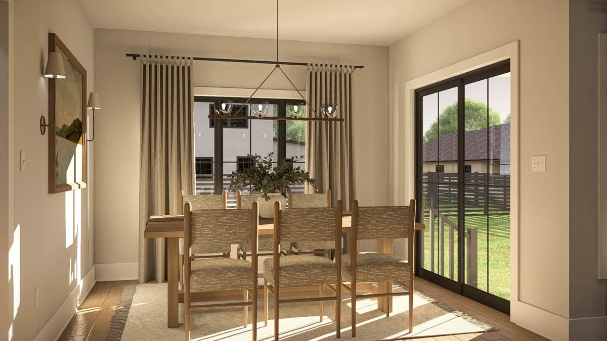 Plan 623521DJ: Single-Story Modern Farmhouse with Open Concept Living and Split Bedroom Layout - Image #8 - Modern Farmhouse, Ranch