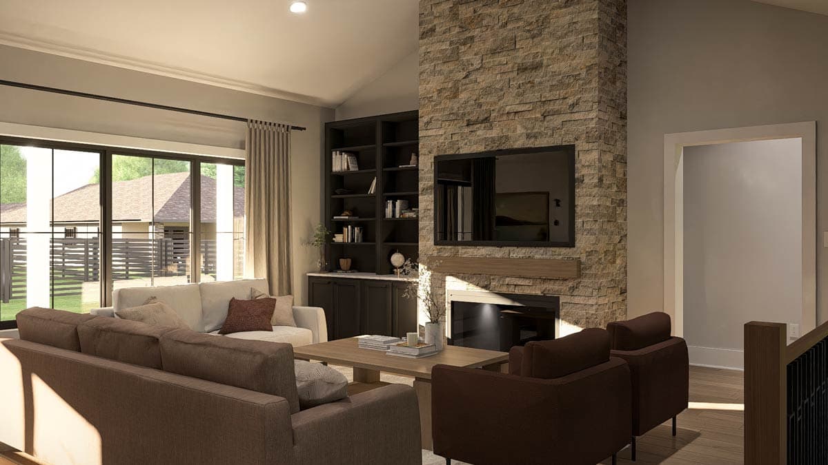 Plan 623521DJ: Single-Story Modern Farmhouse with Open Concept Living and Split Bedroom Layout - Image #10 - Modern Farmhouse, Ranch