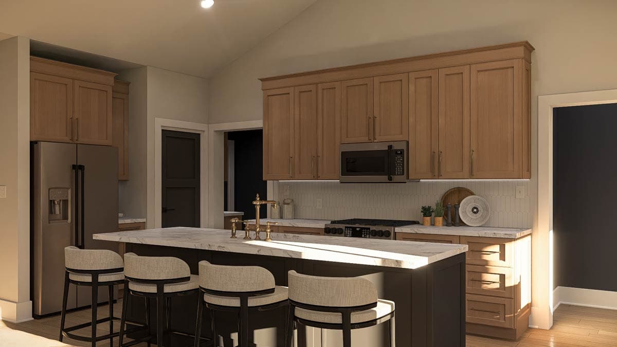 Plan 623521DJ: Single-Story Modern Farmhouse with Open Concept Living and Split Bedroom Layout - Image #11 - Modern Farmhouse, Ranch