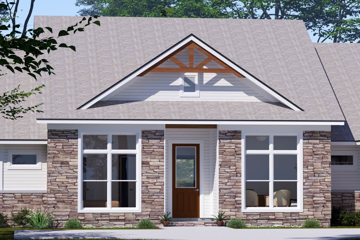 Plan 52438WM: Charming One-Story Craftsman with Open Layout and Rear Porch Retreat - Image #6