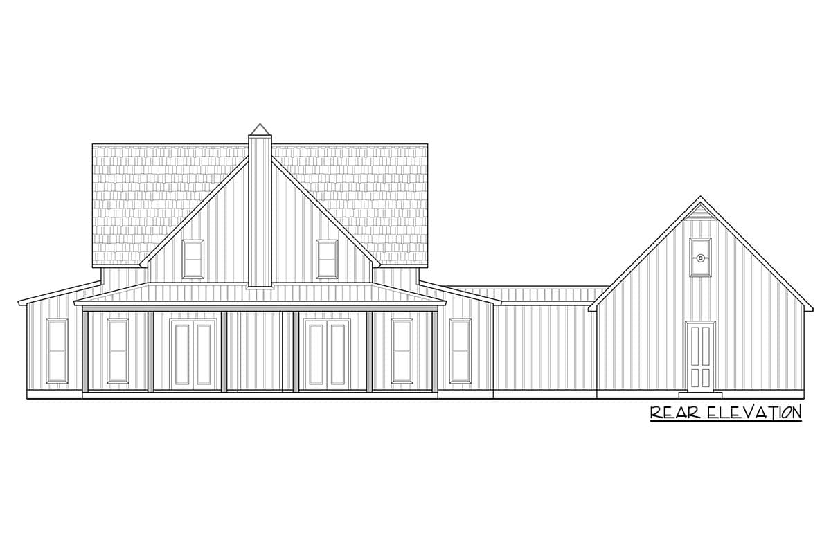 Plan 170010ADS: Modern Farmhouse Plan with Vaulted Living Room and Split Bedroom Layout - Image #5 - Country, Farmhouse, Modern Farmhouse