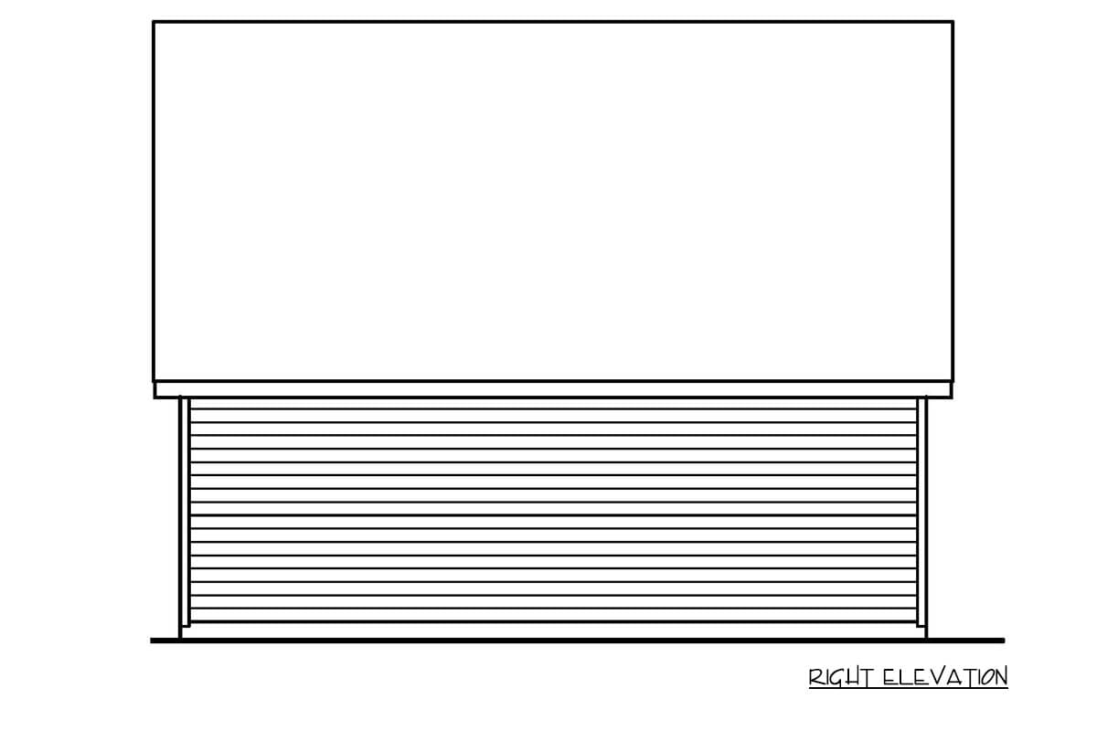 Plan 25899GE: 24-Foot Wide 2-Car Garage with Gable Roof and Upstairs Storage - Image #9 - Farmhouse