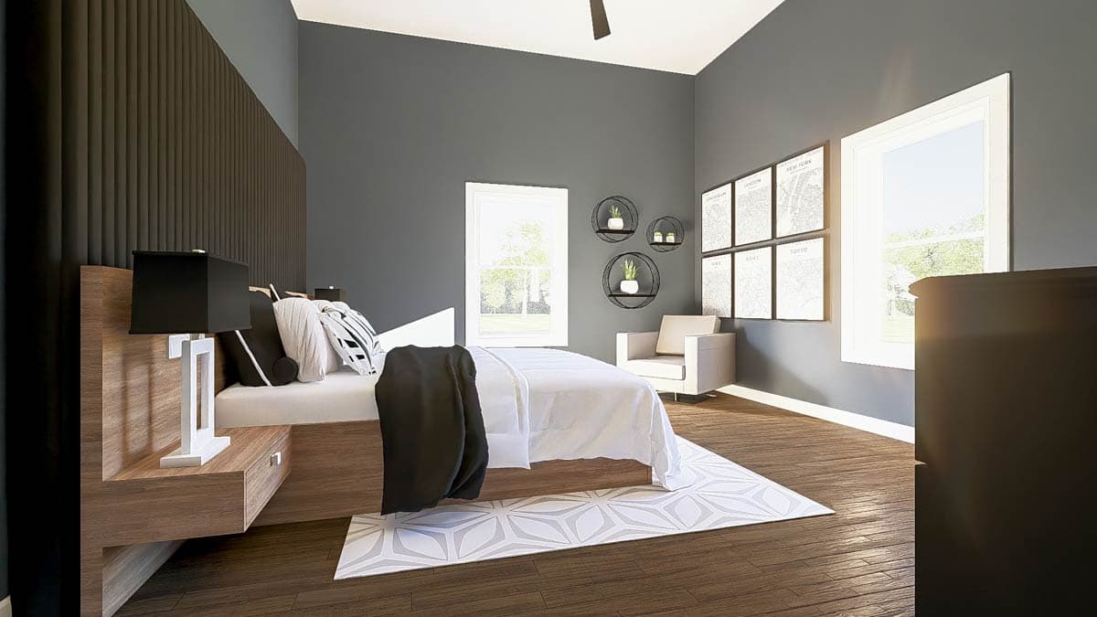 Plan 135364GRA: Modern Barndominium with Expansive Workshop and Cozy Covered Porch - Image #12 - Barndominium