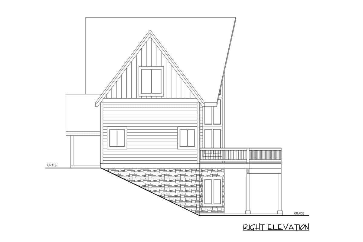 Plan 350140GH: Charming A-Frame Retreat with Vaulted Ceilings and Expansive Decks - Image #5 - A-Frame, Mountain