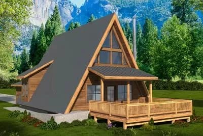 Charming A-Frame Retreat with Vaulted Great Room
