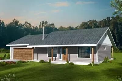 Charming Ranch House Plan with Open-Concept Living