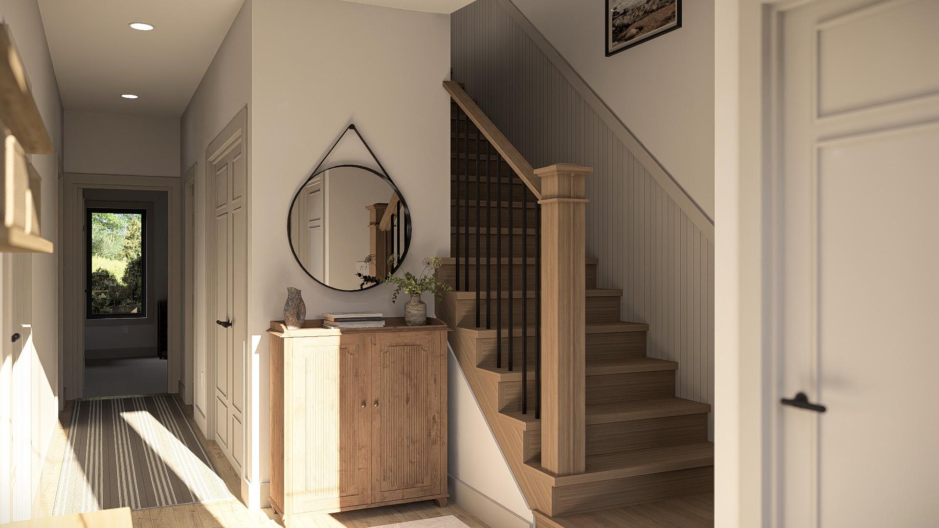 Plan 623524DJ: Narrow Two-Story Modern Farmhouse Plan with Upside Down Floor Plan - 1451 Sq Ft - Image #6 - Modern Farmhouse