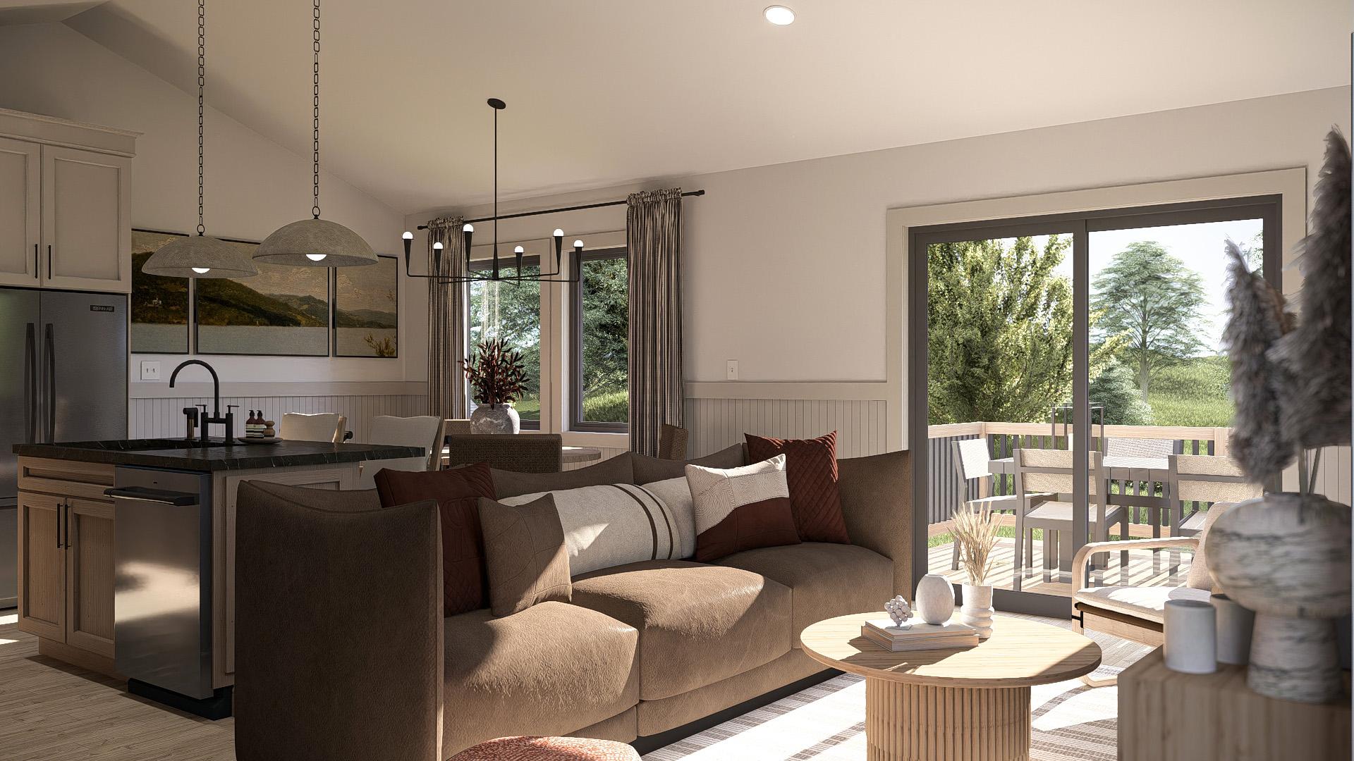 Plan 623524DJ: Narrow Two-Story Modern Farmhouse Plan with Upside Down Floor Plan - 1451 Sq Ft - Image #8 - Modern Farmhouse