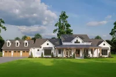 Modern Two-Story House with Vaulted Great Room and Spacious Bonus Space 